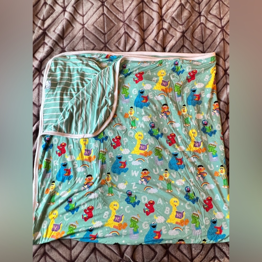 Little Sleepies Cloud Blanket in Sesame Street